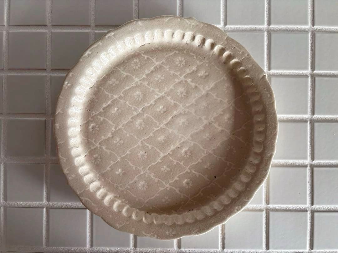 マルヤマウエア　リムプレートプレート　8寸　未使用　2枚セット