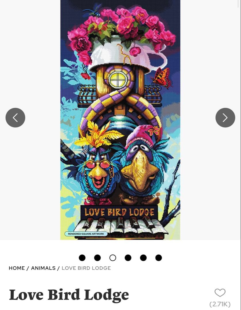 DAC ダイヤモンドアートクラブ Love Bird Lodge