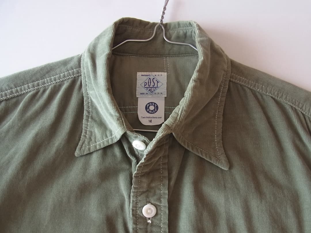 Post Overalls LIGHT3／細畝コーデュロイ・シャツ o’alls