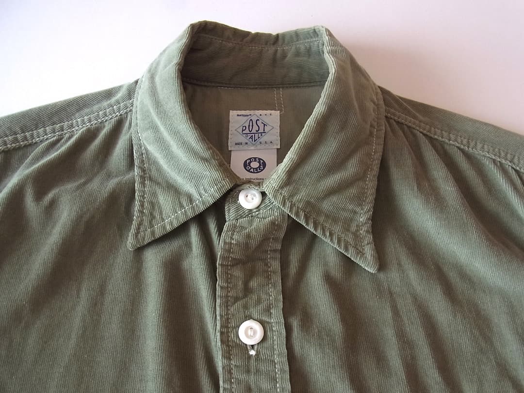 Post Overalls LIGHT3／細畝コーデュロイ・シャツ o’alls