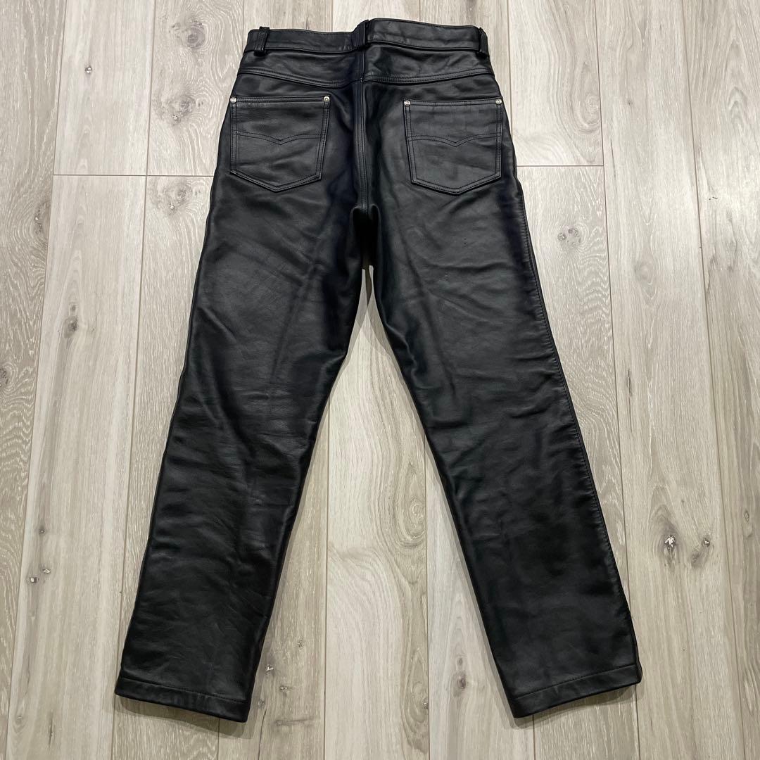 USA製 Schott レザーパンツ W34 600 ライダースパンツ