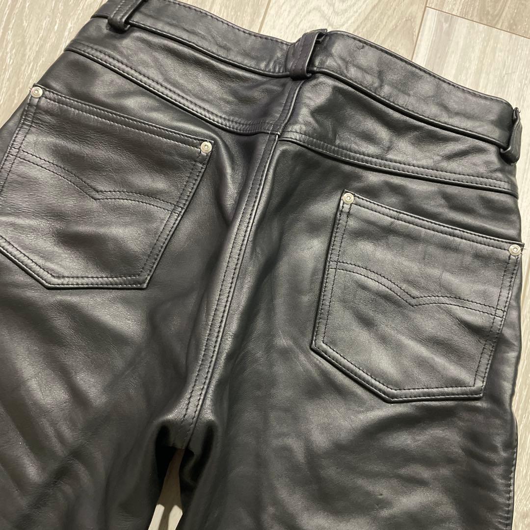 USA製 Schott レザーパンツ W34 600 ライダースパンツ