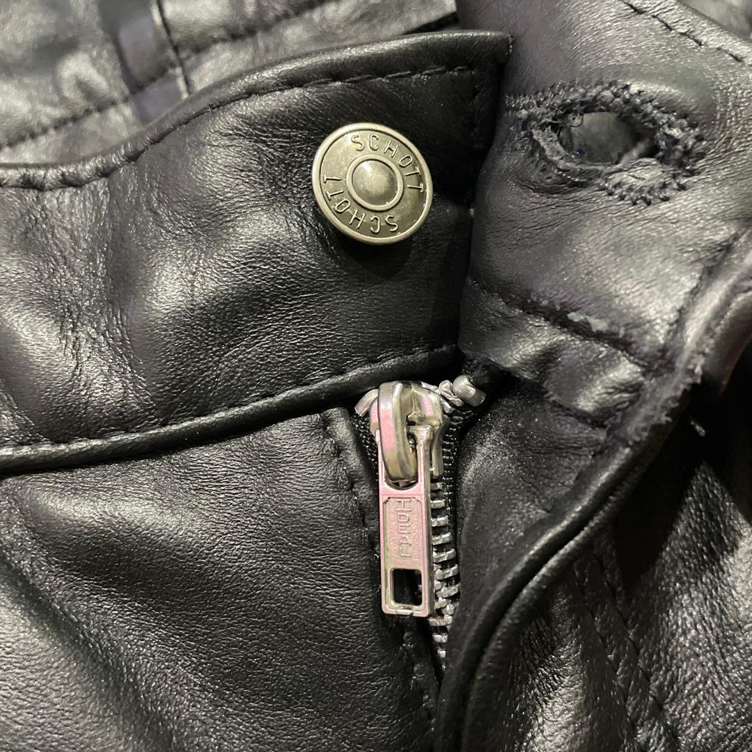 USA製 Schott レザーパンツ W34 600 ライダースパンツ