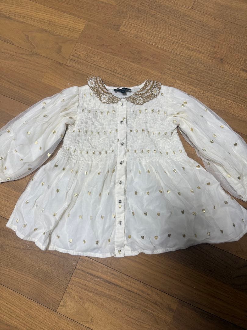 bonjour diary 4Y ホワイトハートチュニック