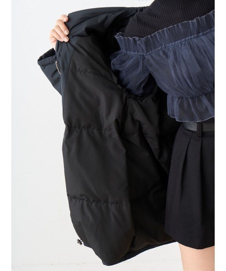 【新品未着用】SNIDEL スナイデル 西川レディモッズダウンコート ブラック