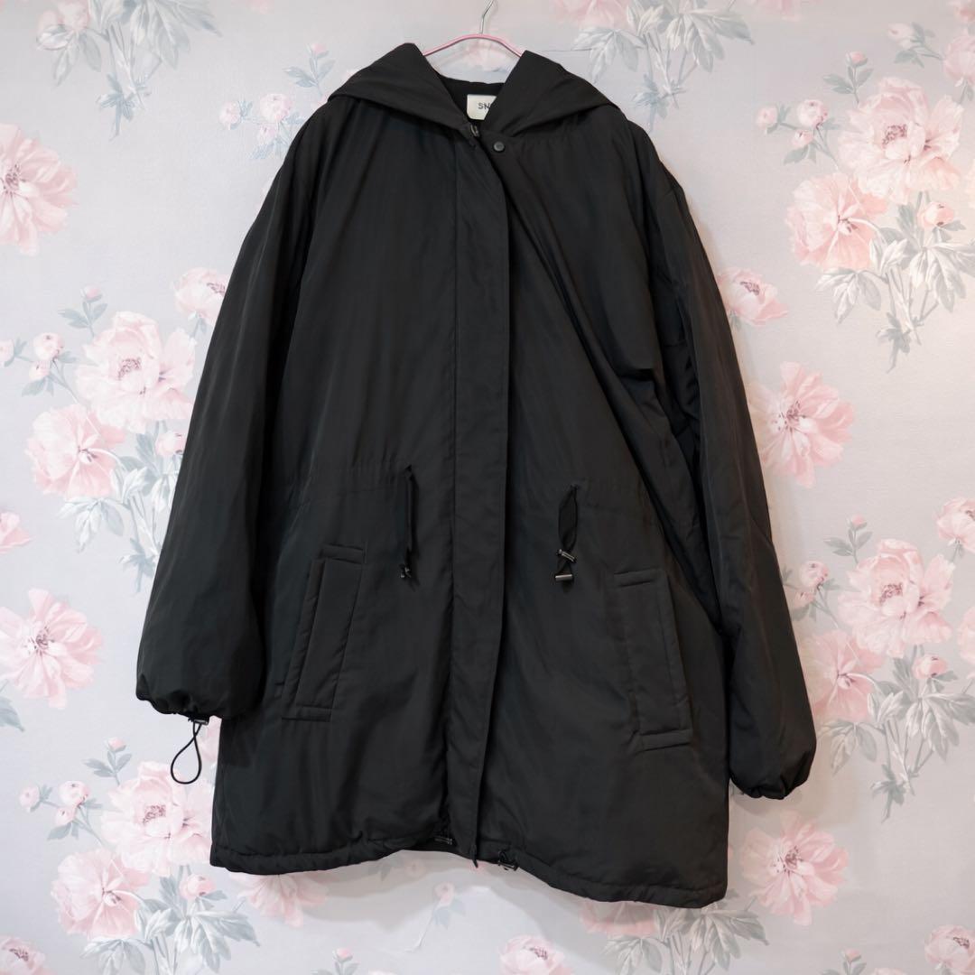 【新品未着用】SNIDEL スナイデル 西川レディモッズダウンコート ブラック