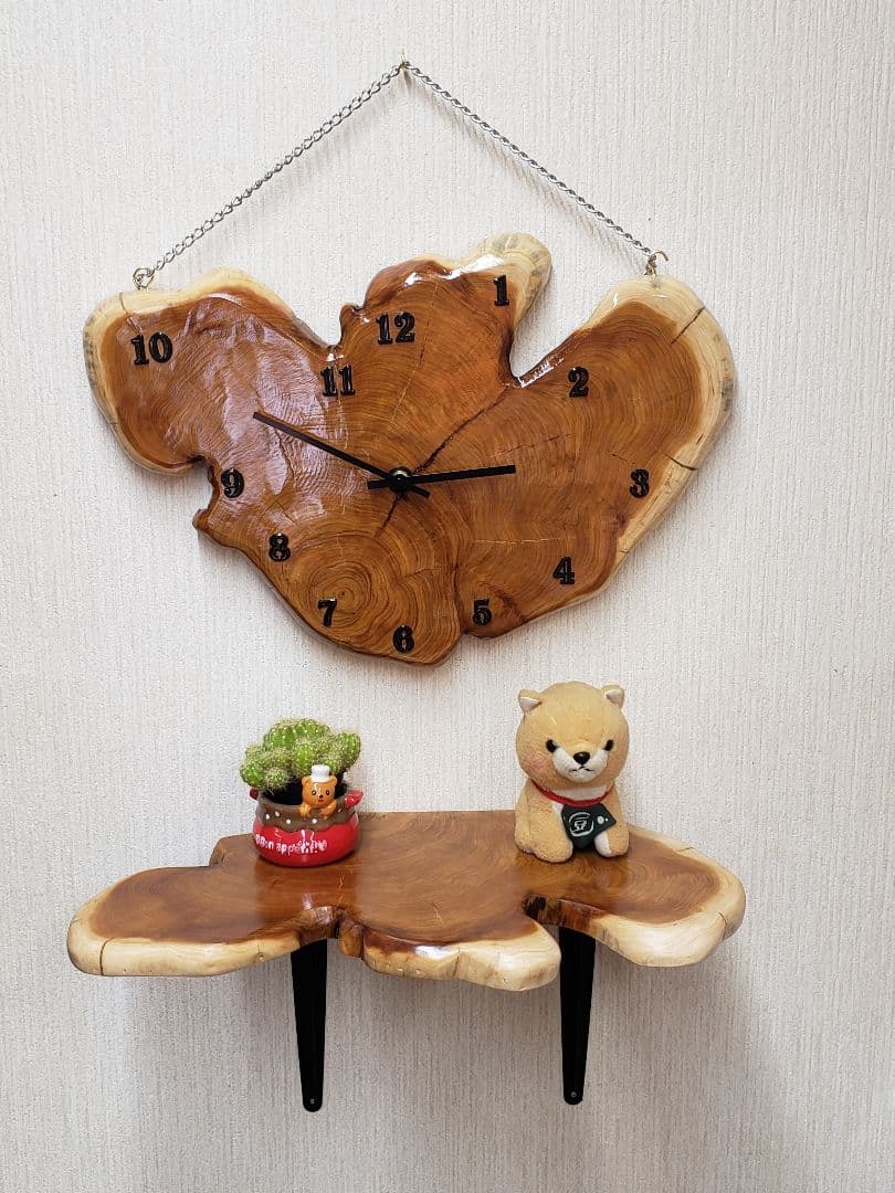 貝塚伊吹大サイズ年輪時計　ラックセット