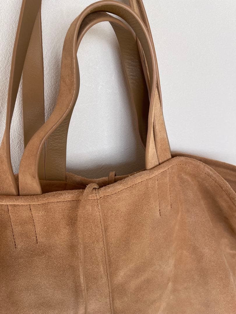 1*★様 ETRETOKYO ベージュ　スエード　ビッグ　トートバッグ