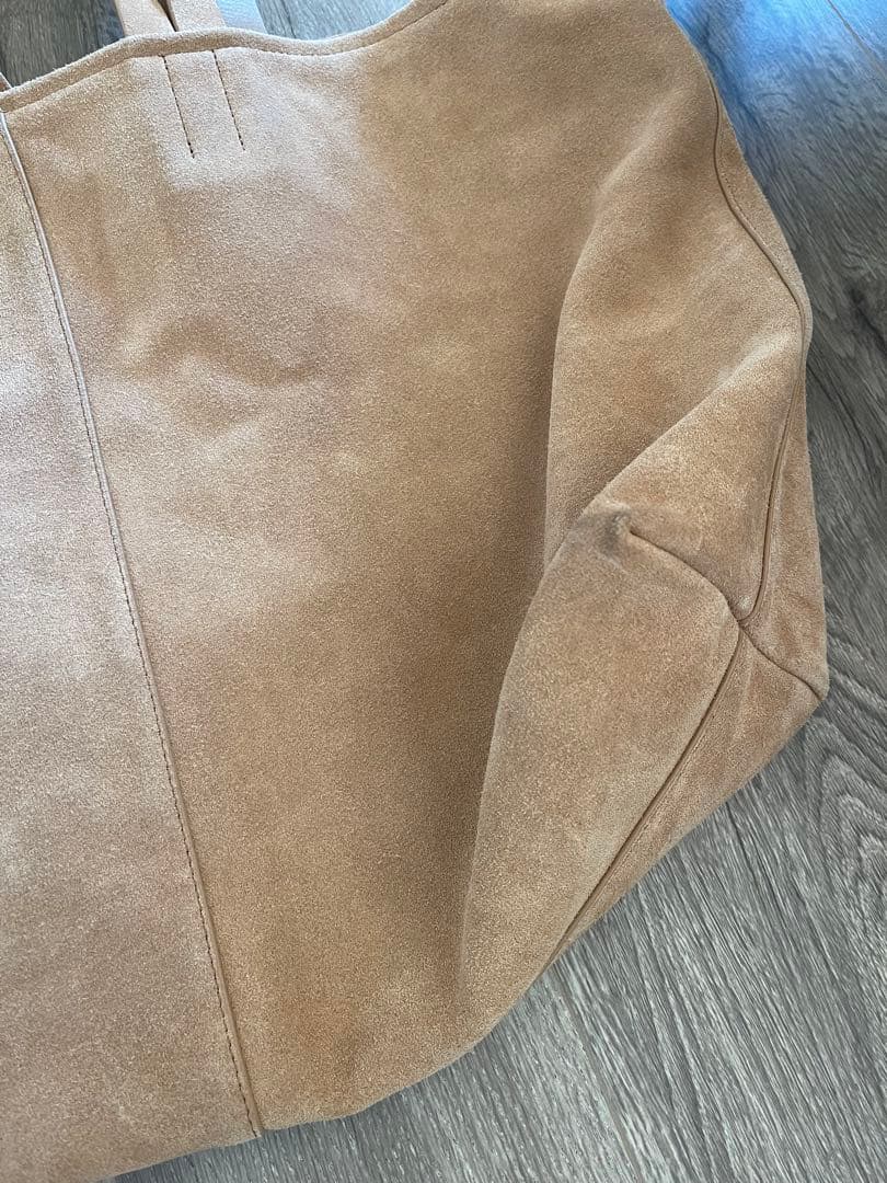 1*★様 ETRETOKYO ベージュ　スエード　ビッグ　トートバッグ