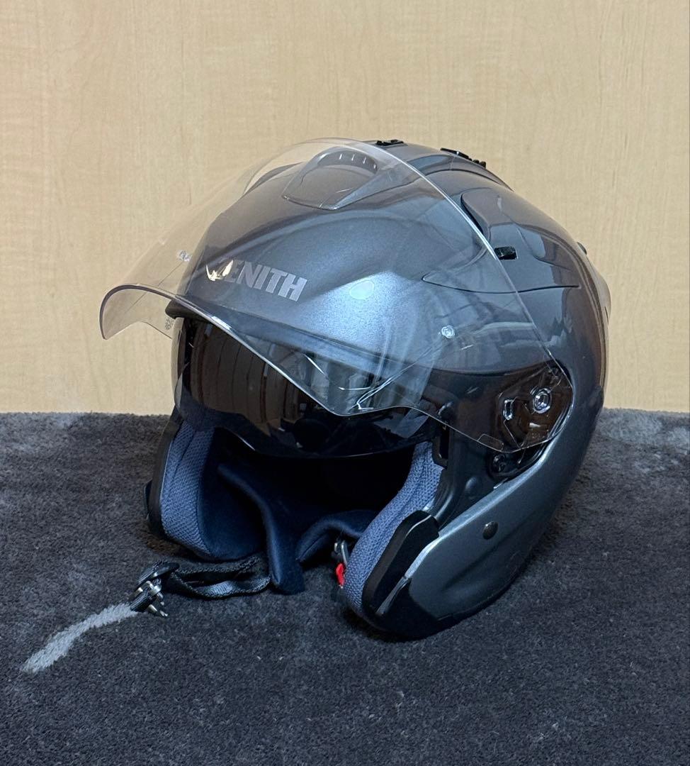 ZENITH YJ-17 ジェットヘルメット XXLダークメタリックシルバー