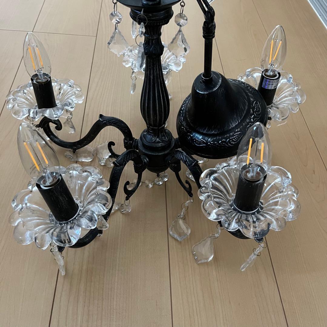 Rico　サラグレース　アンティーク調　シャンデリア　5灯