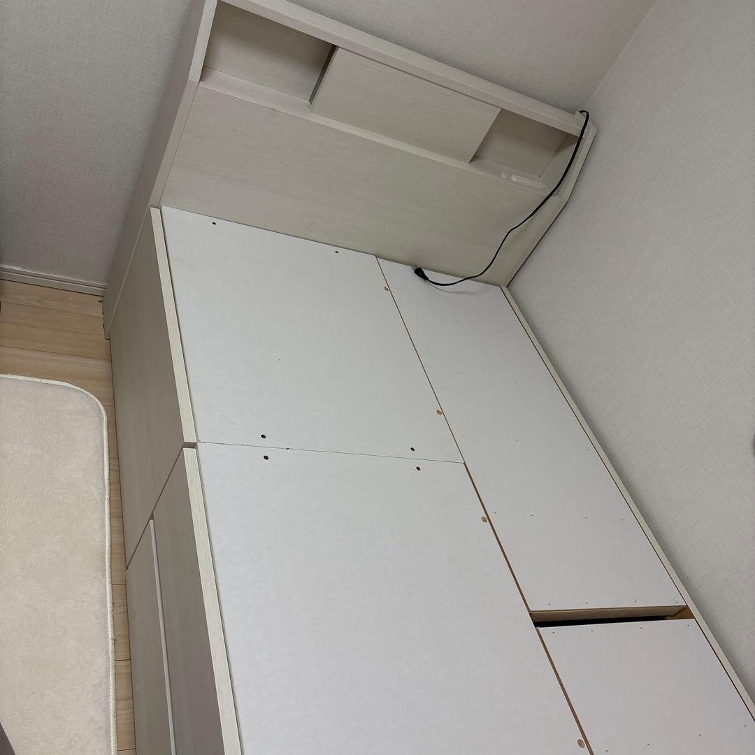 ち*☆様 ニトリシングルベッドフレーム 引き出し付き