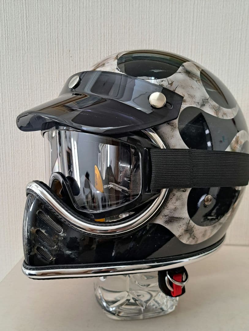 MTXタイプヘルメット　フレイムスエイジング塗装　小帽体