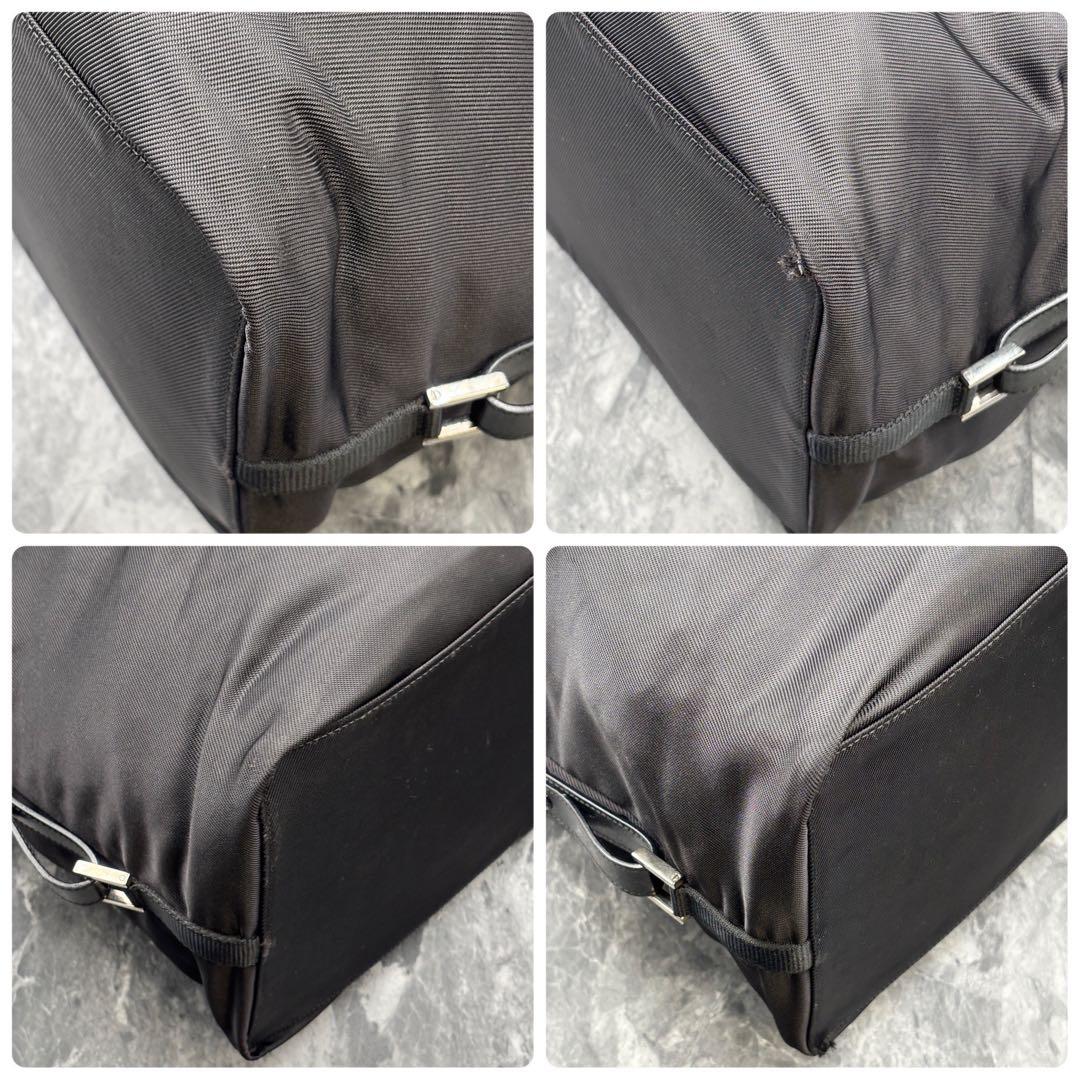 ✨美品✨GUCCI 2way ボストンバッグ ショルダー ロゴ レザー 黒