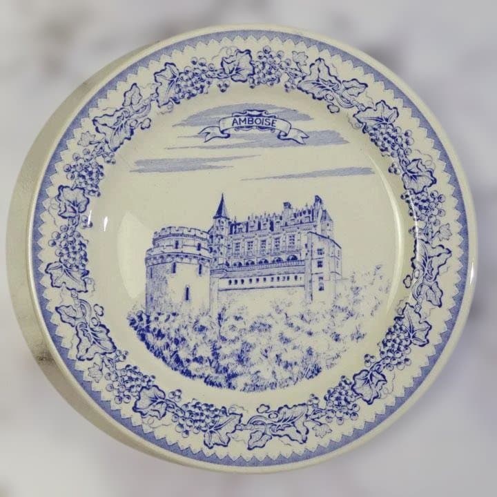 新品 ジアン シャトー・ドゥ・ラ・ロワール小皿 12.8cm６枚セット 送料込み