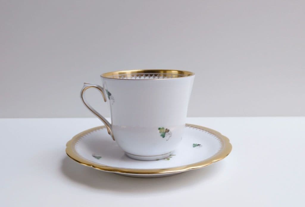 ✩希少品✩ヘレンド　ウィーンの薔薇　ゴールド　トリオ