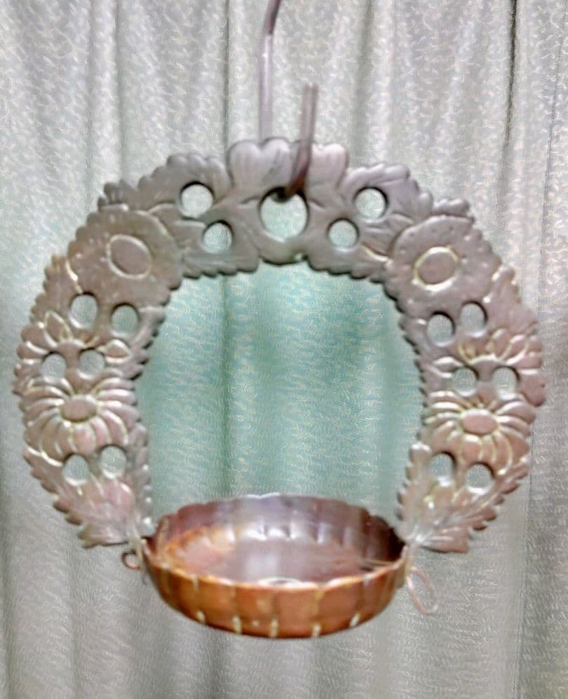 真鍮　吊り下げ式キャンドルホルダー