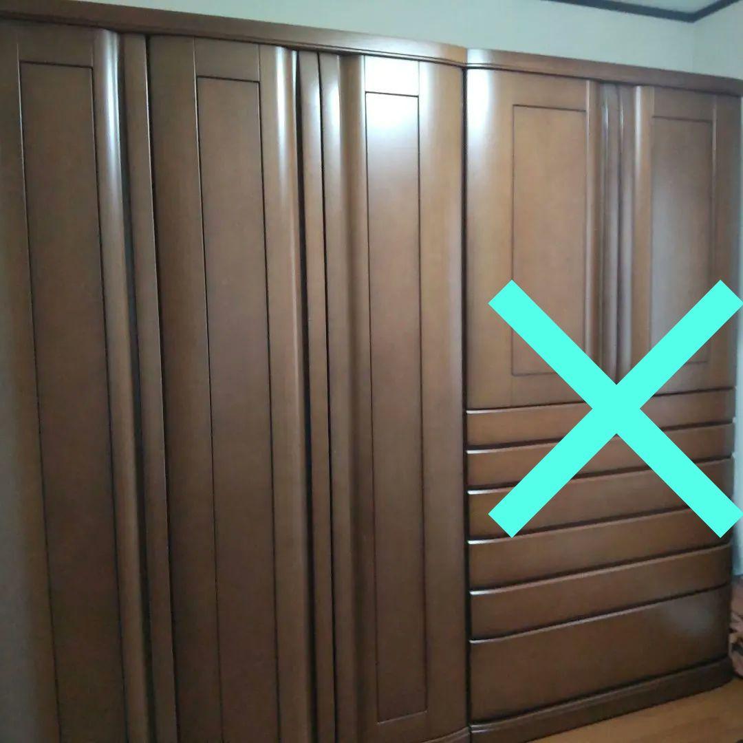 府中家具　3枚扉　桐製家具　婚礼家具　洋服ダンス　洋ダンス