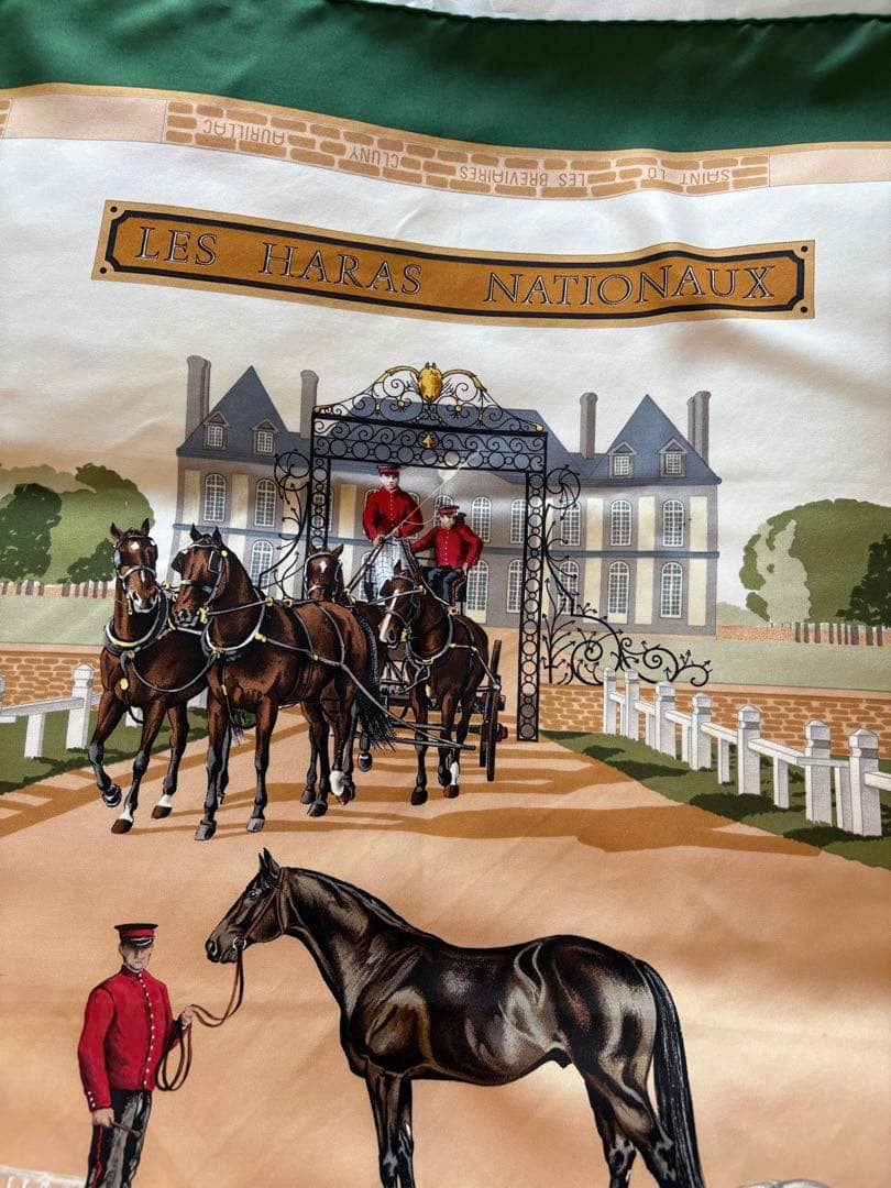 り*ん様 HERMES エルメス スカーフ LES HARAS NATIONAU