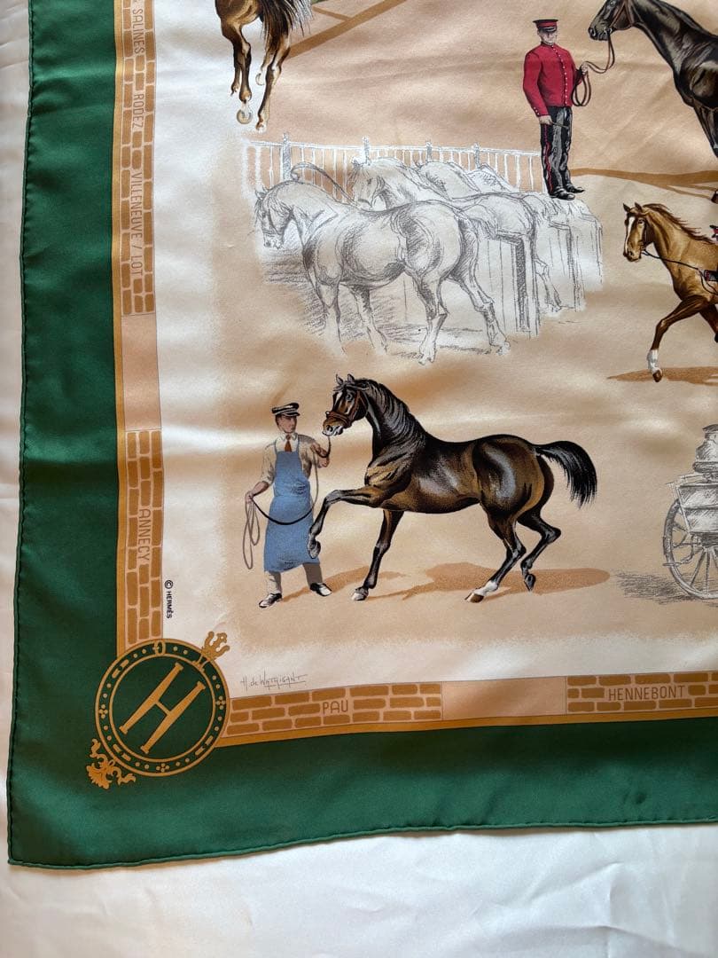 り*ん様 HERMES エルメス スカーフ LES HARAS NATIONAU