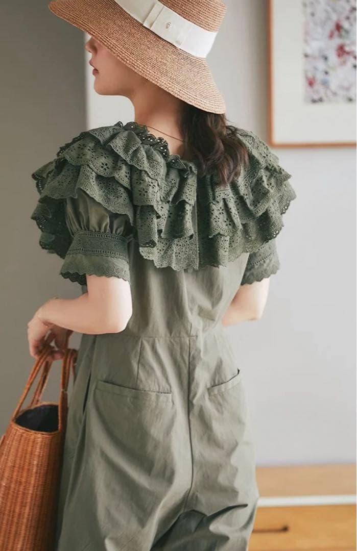 新品未使用♡seventen コットンレースオールインワン