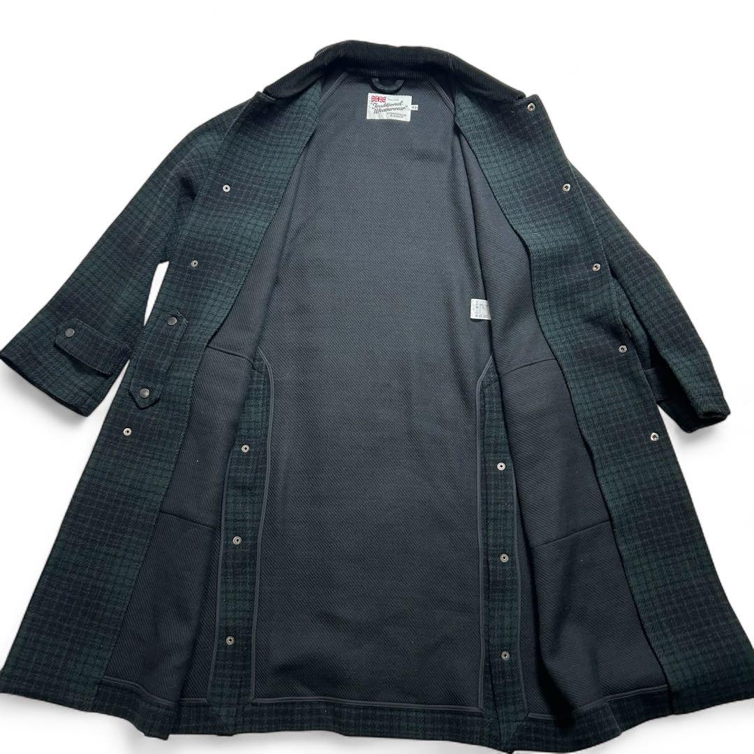 【美品】トラディショナルウェザーウェア　バーゲート　ブラックウォッチ　36