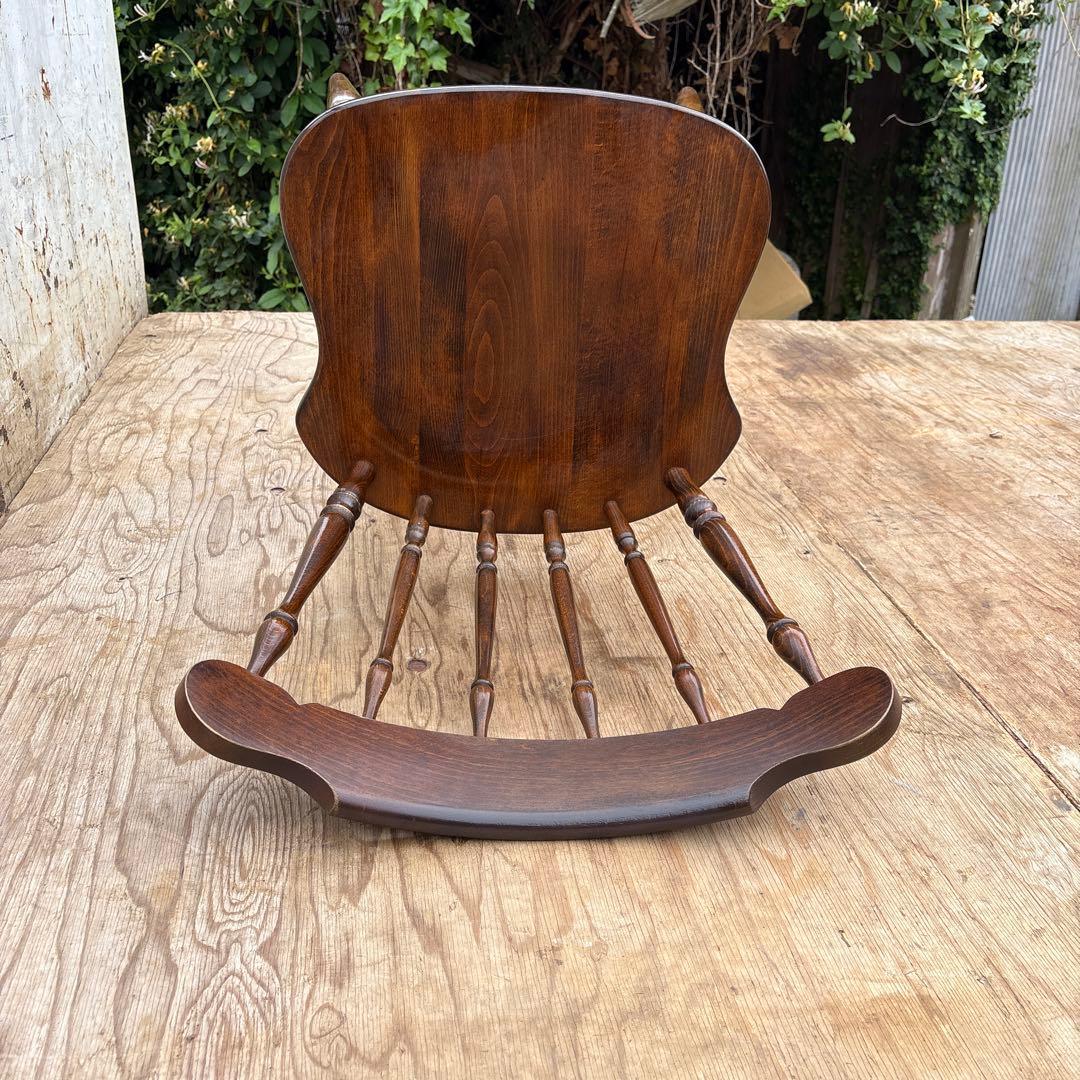 昭和レトロ　飛騨産業　キツツキマーク　ウィンザーチェア