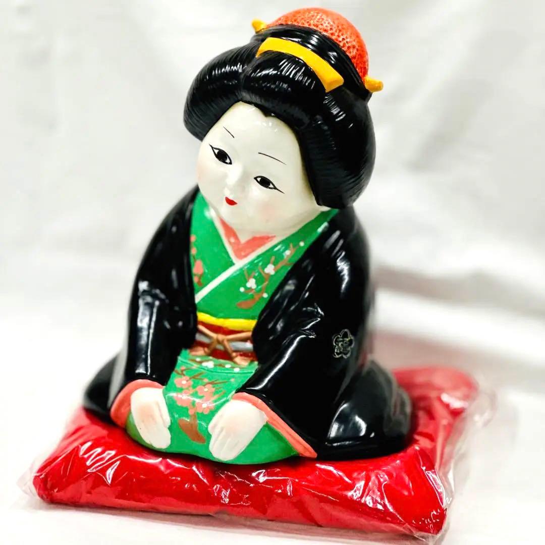 【縁起物】お福さんの置物