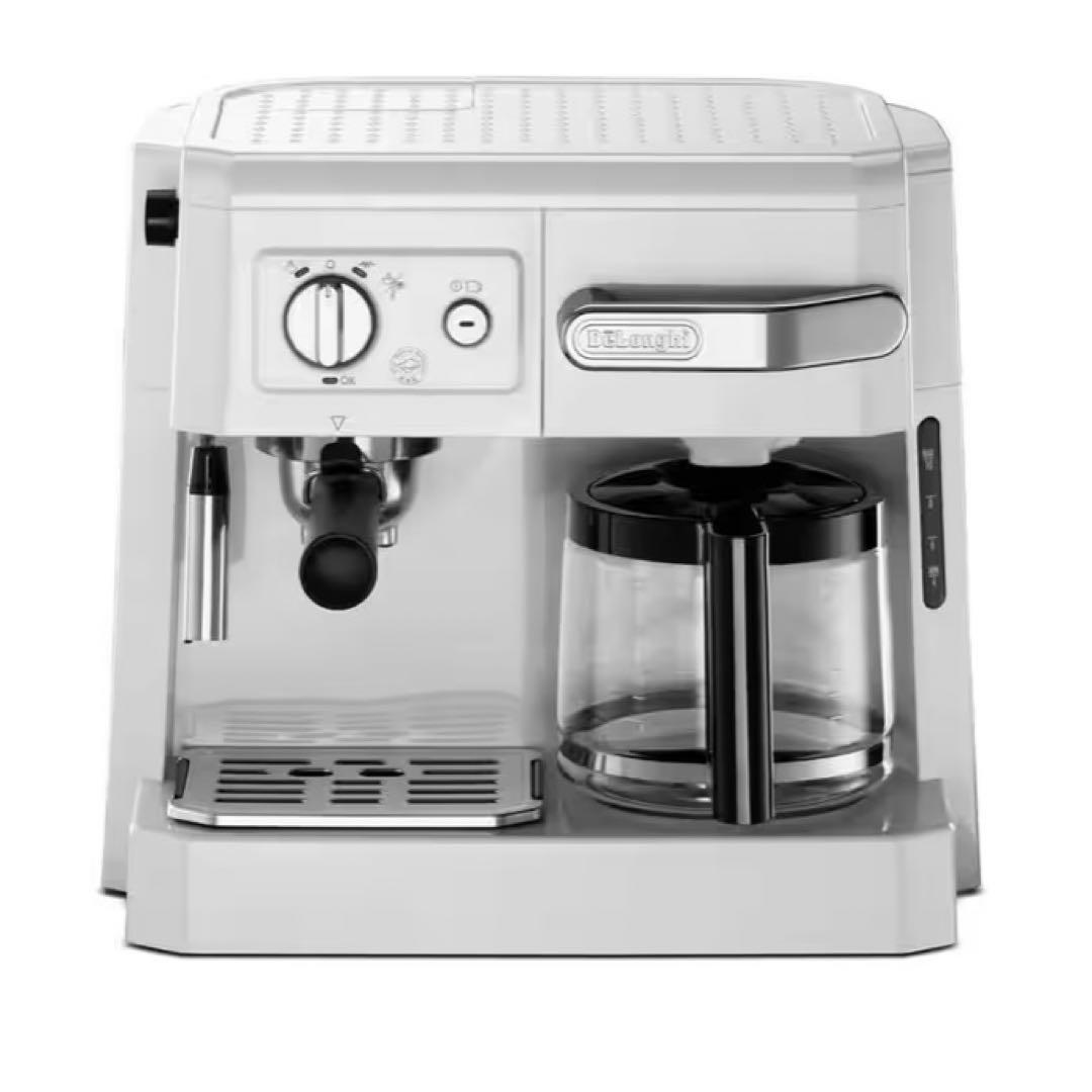 【新品未開封】DeLonghi コンビ コーヒーメーカー 白 BCO410J-W