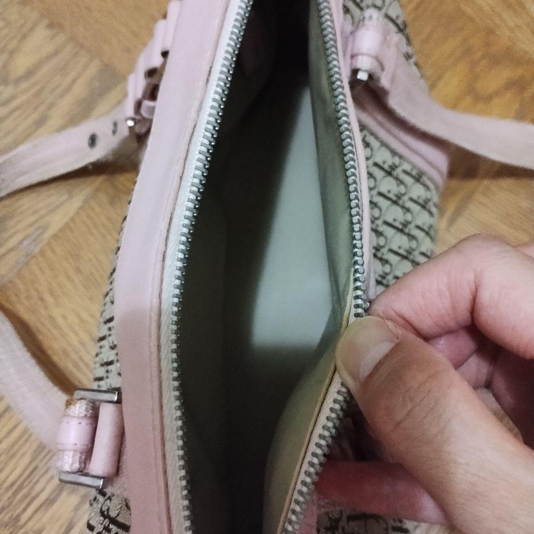 Dior ボストンバッグ ピンク/ベージュ