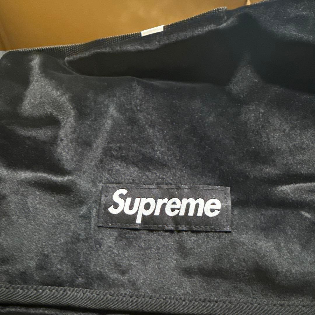Supreme Velvet Small Messenger Bag ブラック