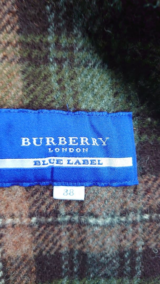 BURBERRYブルーレーベル　チェック柄ミリタリージャケット