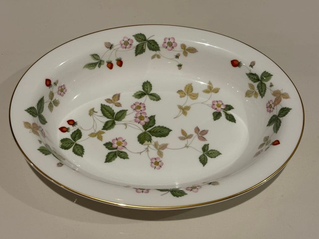 ウェッジウッドワイルドストロベリー オープンベジタブルディッシュ　2枚組