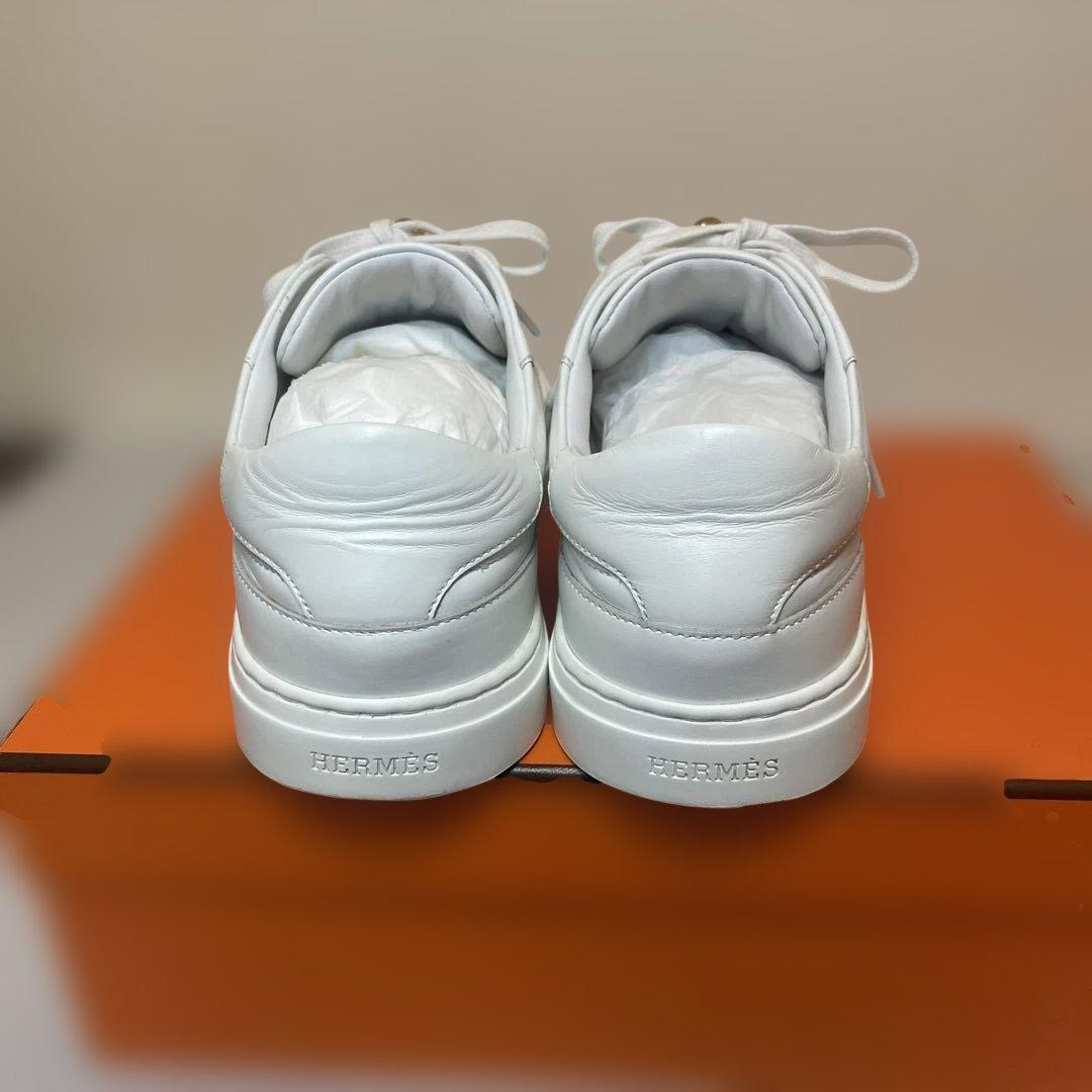 ☆HERMES☆デイ　ピンクゴールドケリーバックルスニーカーサイズ37.5