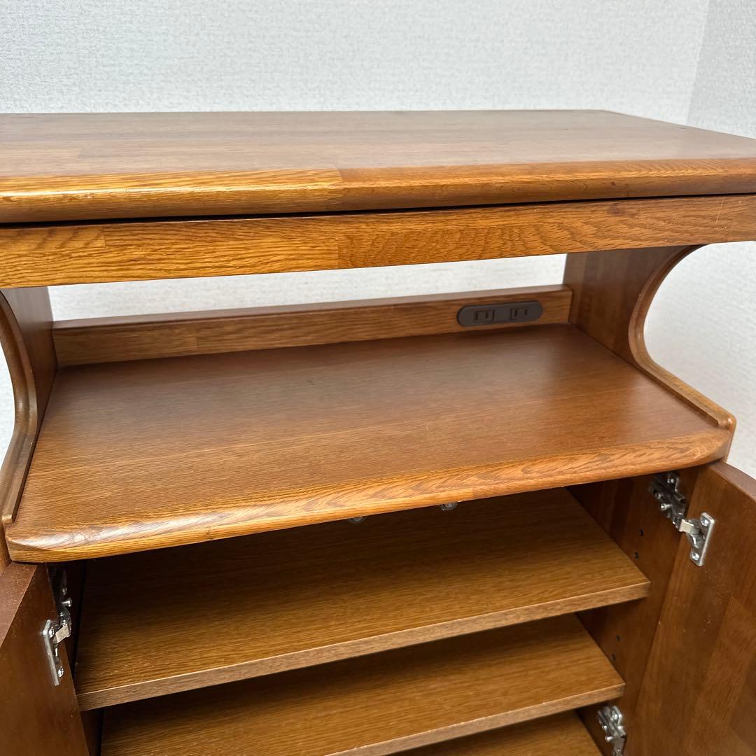 マルニ木工 天然木 電話台 花台 レンジ台 サイドチェスト キャビネット i4※