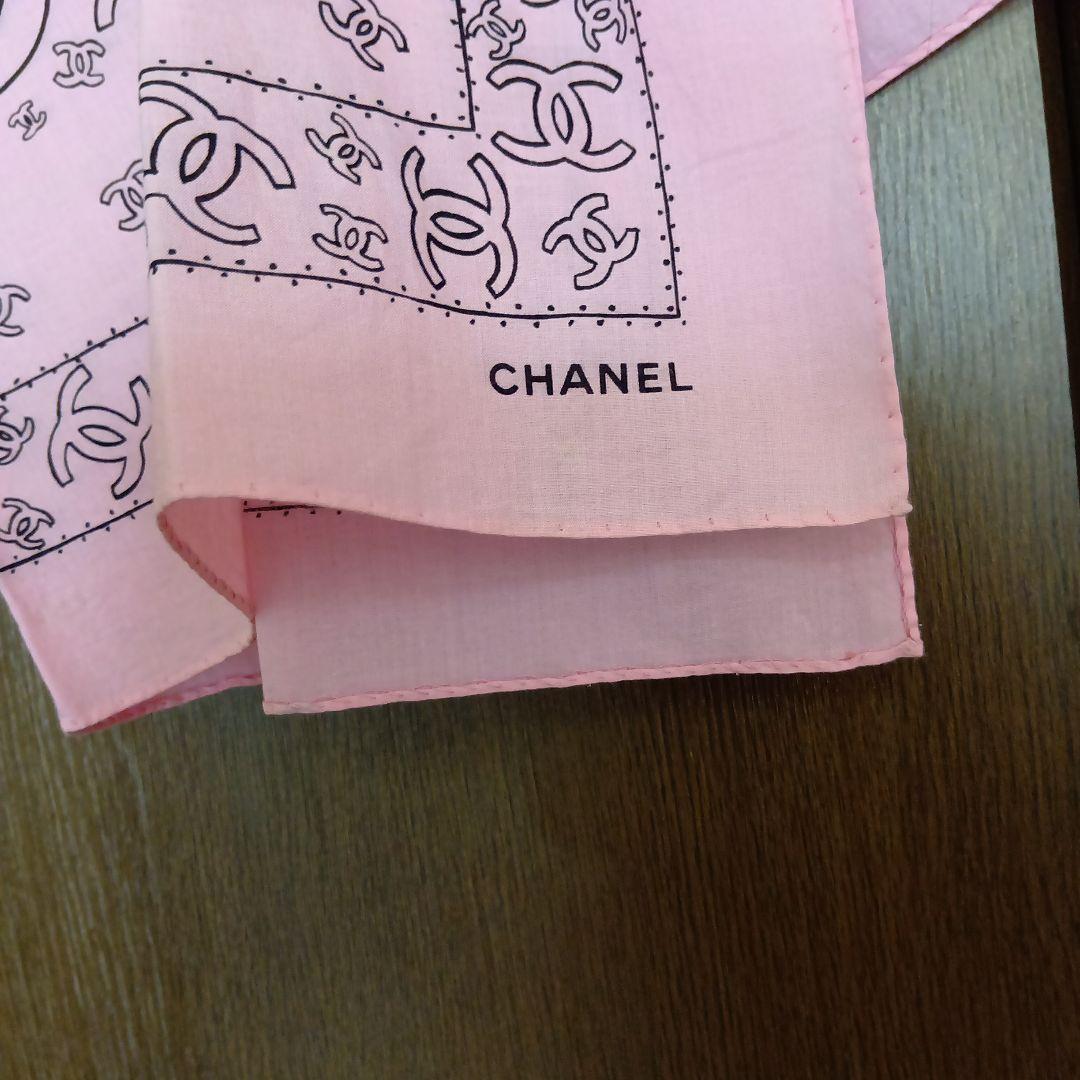 CHANEL ピンク バンダナ・スカーフ