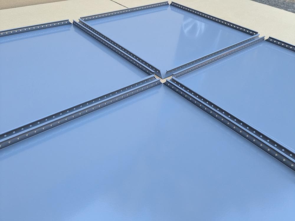 USMハラー用パーツ パネル 板 33.5x33.5cm 部品 ミッドグレー4枚