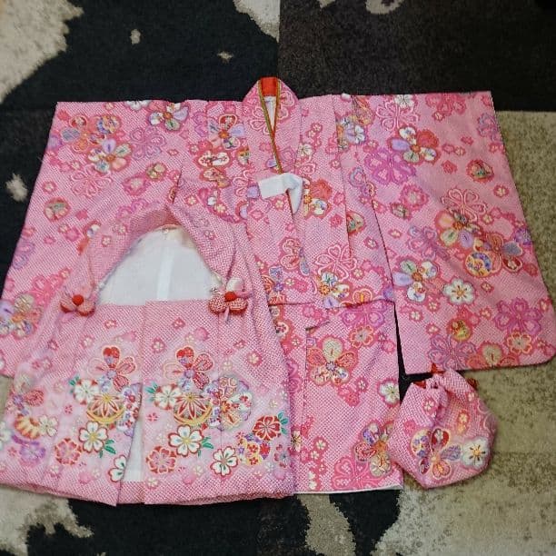 七五三 女の子 3才 3歳 着物セット