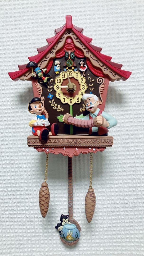 ディズニー　ピノキオ　80周年アニバーサリー　掛け時計