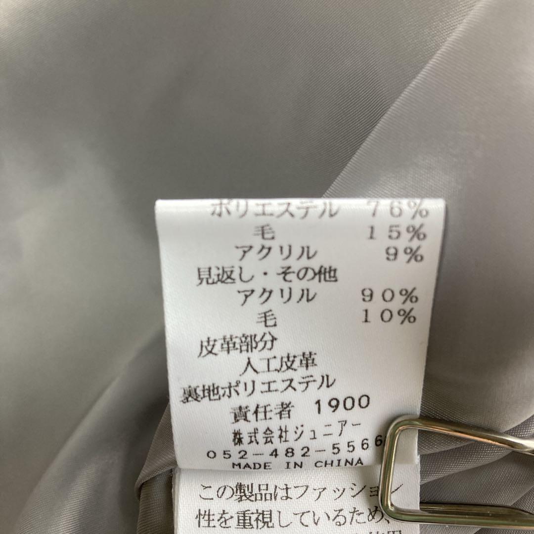 美品ROSE TIARA フーデットコート　ライトグレー　サイズ46 ダッフル