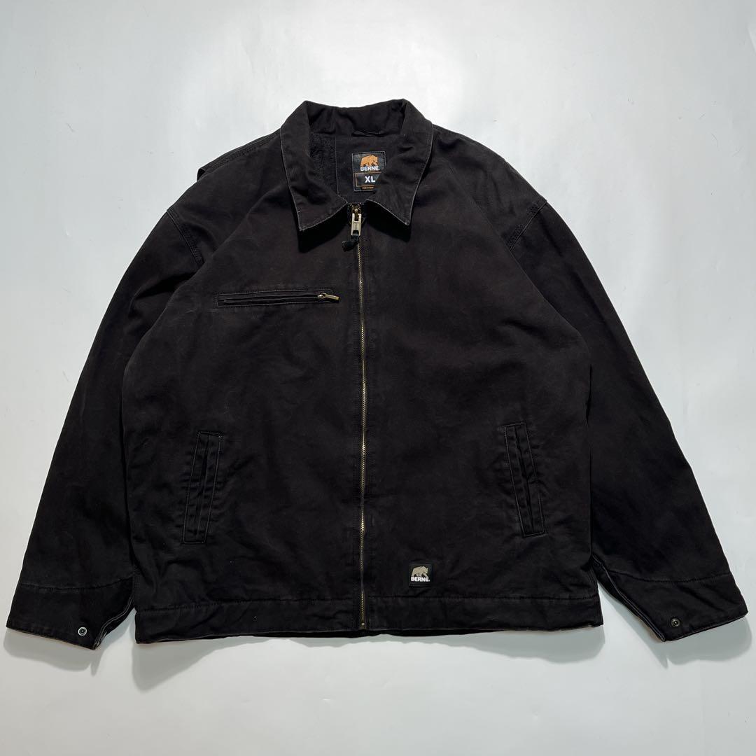 00s バーン デトロイトジャケット XL 黒 ブラック ダックY2K 7547