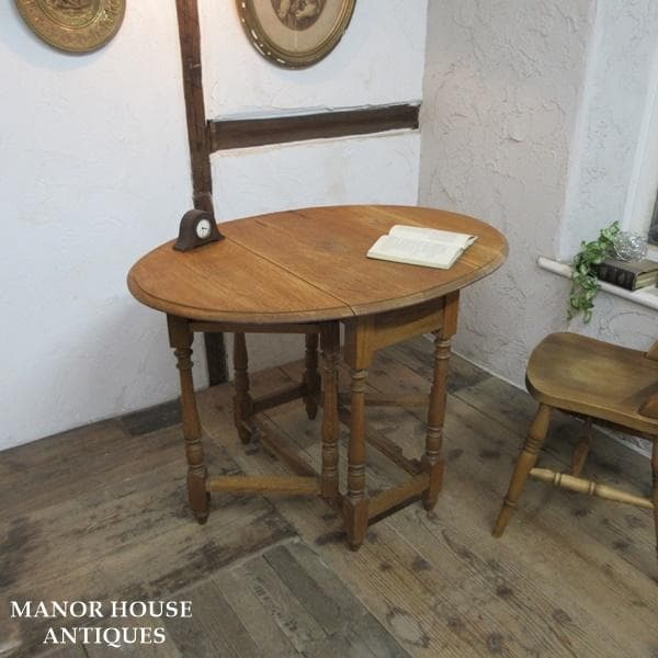 イギリス アンティーク 家具 ゲートレッグテーブル ダイニング 英国 6984d