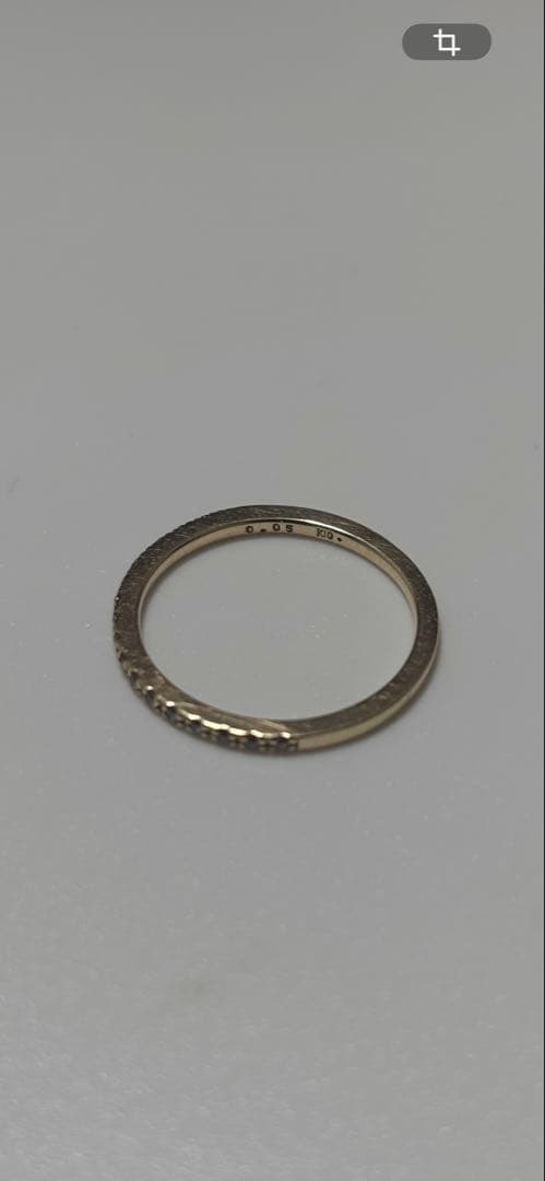 agate 0.05 K10 ゴールド　ピンキーリング