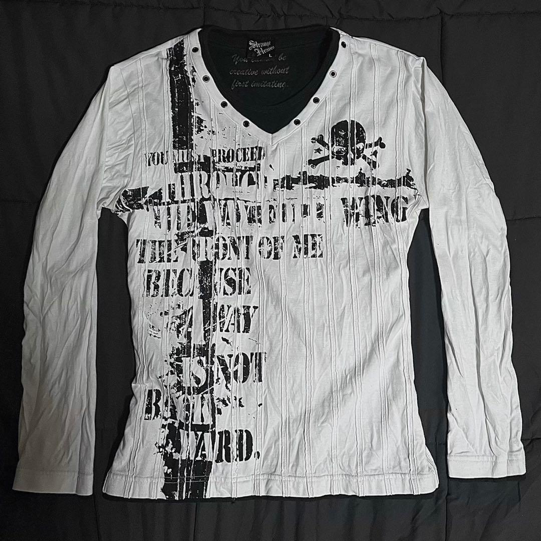 00s grunge vkei お兄系 平成ギャル 長袖カットソー