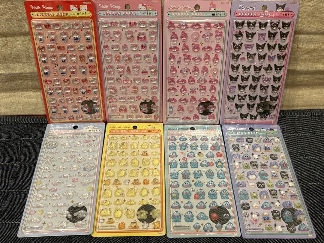 【国内正規品】サンリオ BONBON DROP mini シールセット 8シート