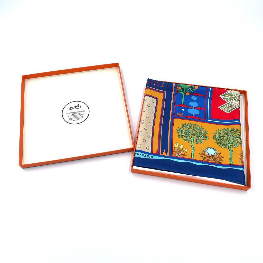 ✨️極美品✨️ エルメス カレ90 パラダイス レディース スカーフ ネイビー