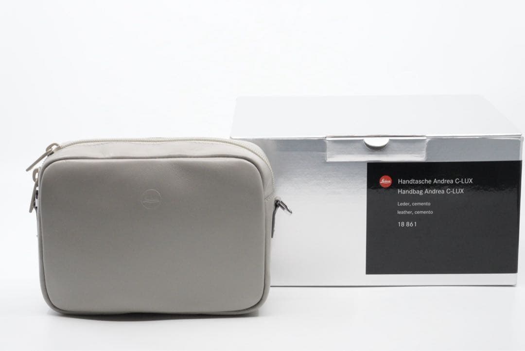 未使用品 ライカ C-LUX用レザーバッグ Andrea セメント］