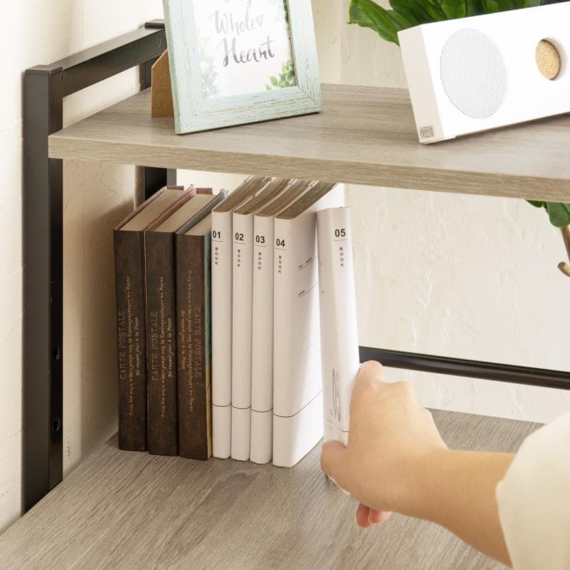 《新品・送料無料》ラック付き4WAYデスク 幅100cm テーブル 机 木製