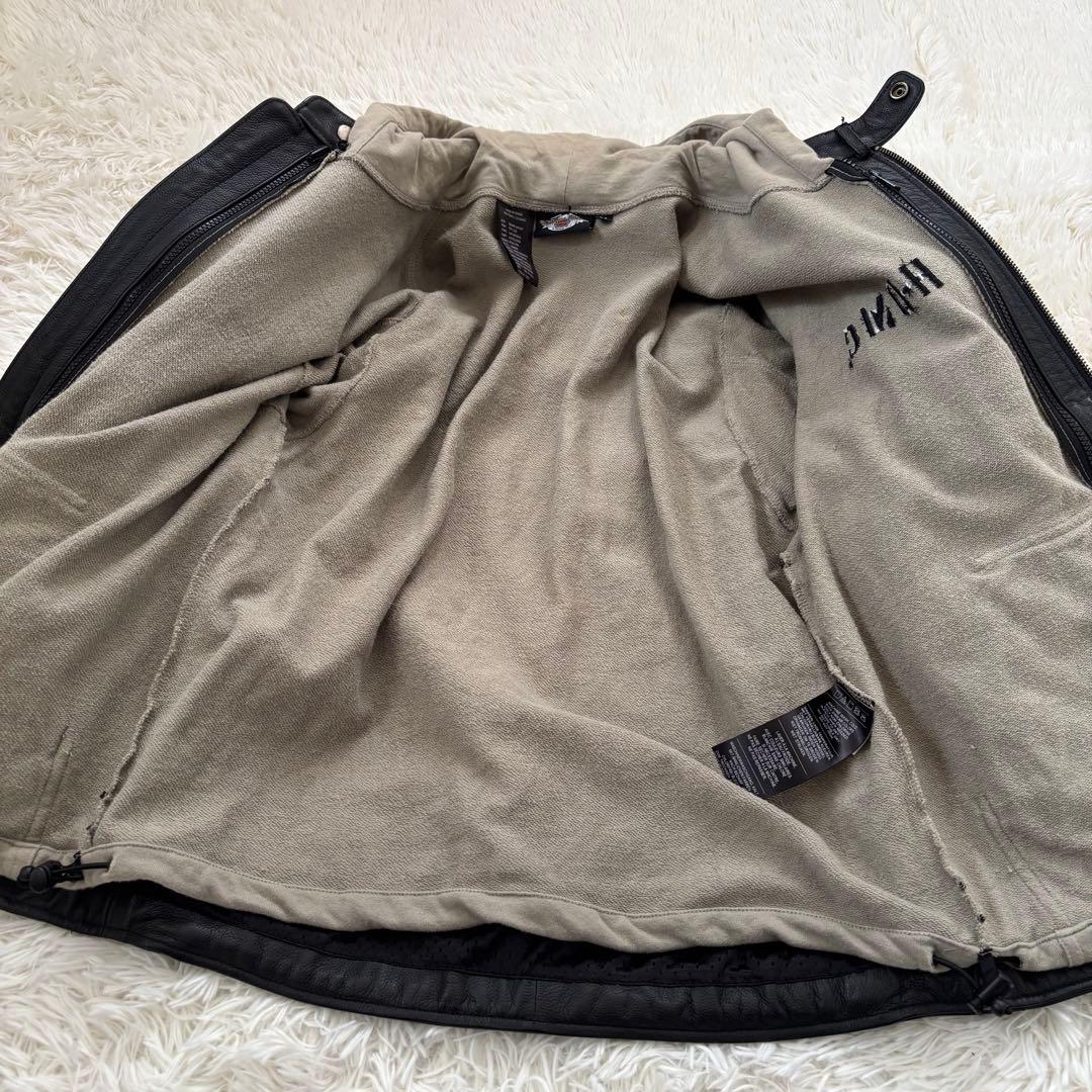 ハーレーダビッドソン　2way シングルライダース レザージャケット ブラック