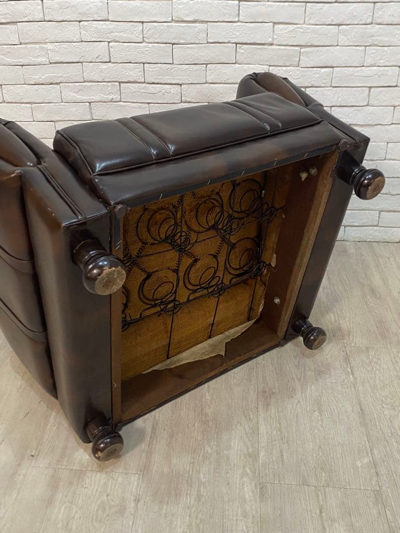 【東京都内23区配送無料】昭和レトロ　ふかふか　1人がけソファー　超美品